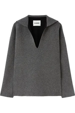 Jil Sander Strikket top med matroskrave