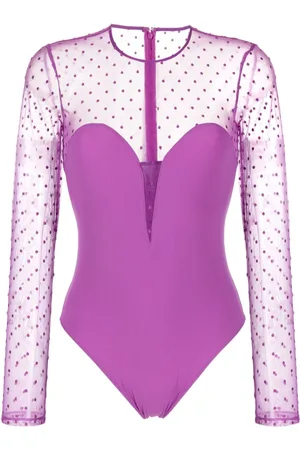FLEUR DU MAL Langærmet bodysuit med paneler