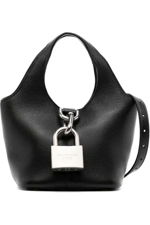 Balenciaga Mellemstor Locker North-South tote i læder