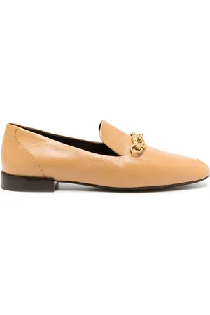 Tory Burch Jessa loafers i læder med hestehoved-detalje