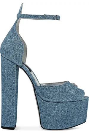 Philipp Plein Glitter 120mm sandaler med plateausål
