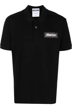 Moschino Kortærmet polotrøje med logomærke