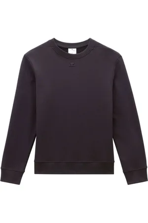 Courrèges Fleece-sweatshirt med broderet logo