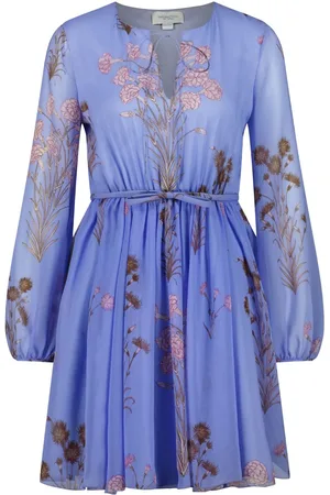 Giambattista Valli Mini Carnation Bouquets georgette silkekjole