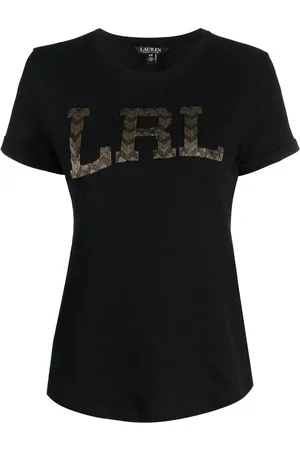 Ralph Lauren Hailly T-shirt med perledekoreret logo