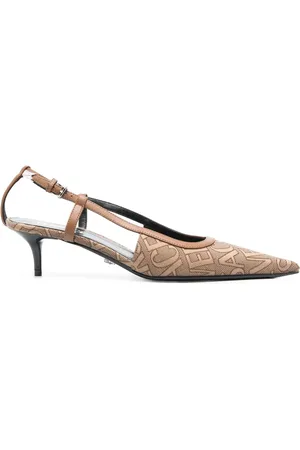 VERSACE 65mm pumps i heldækkende jacquard