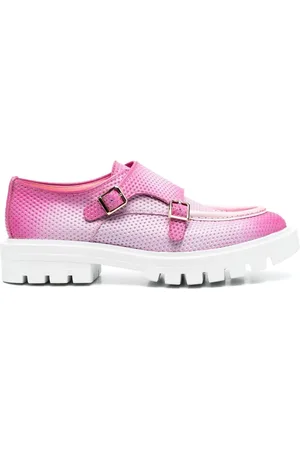 santoni Loafers i læder med dobbelt spænde
