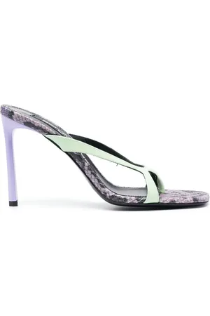 Sergio Rossi Sr Aracne 95mm mules med slangetryk