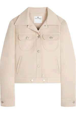 Courrèges Trucker jakke i twill med knaplukning
