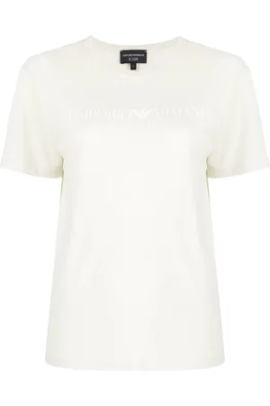 Emporio Armani T-shirt i hørblanding