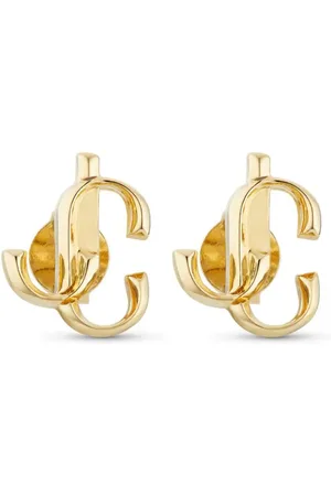 Jimmy Choo Hoop-ørering med logo-bogstaver
