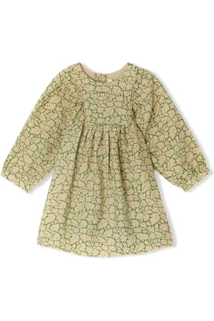 BONPOINT Kjole med blomstertryk og smocked-panel