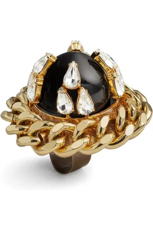 Dsquared2 Guld ring med krystaldetalje