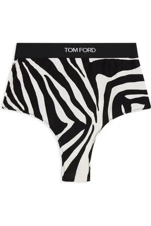 Tom Ford Højtaljede trusser med zebratryk