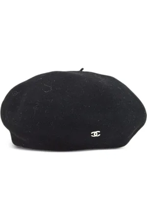 CHANEL Uldberet med CC-mærke fra 1990-2000