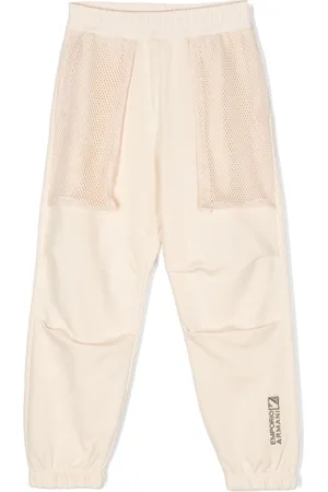 Emporio Armani Joggingbukser med mesh-detalje