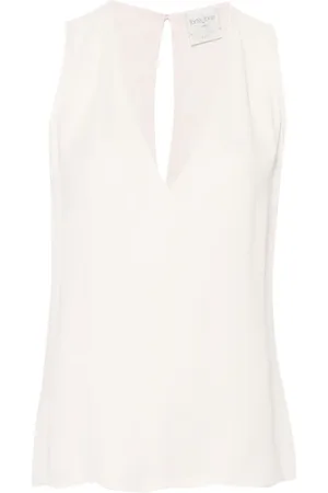 FORTE FORTE Løstsiddende bluse i crepe