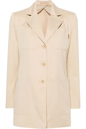 Max Mara Enkeltradet blazer med hakrevers