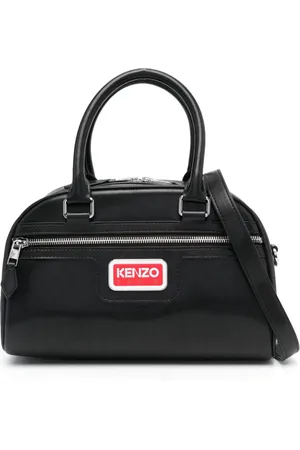 Kenzo Tote med logoplade og lynlås