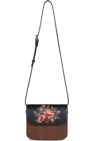 Etro Lille Essentiel crossbody-taske med blomstret broderi
