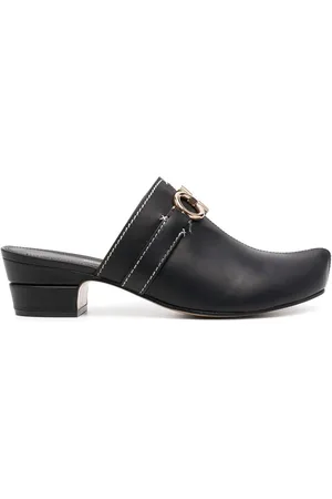 Salvatore Ferragamo Gancini mules i læder