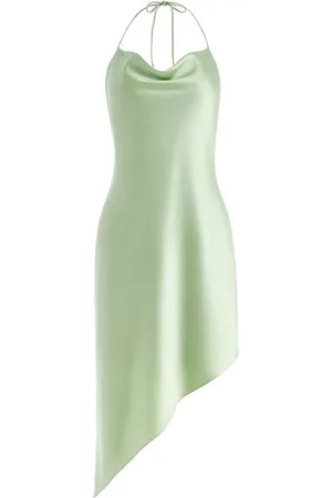 ALICE+OLIVIA Asymmetrisk mellemlang Harmony kjole