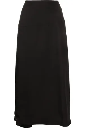 Jil Sander Midi-nederdel med forskudt lukning