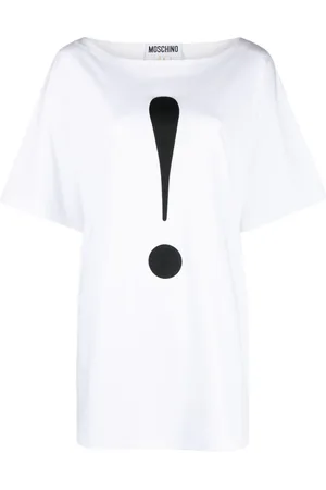 Moschino T-shirt med udråbstegn-tryk