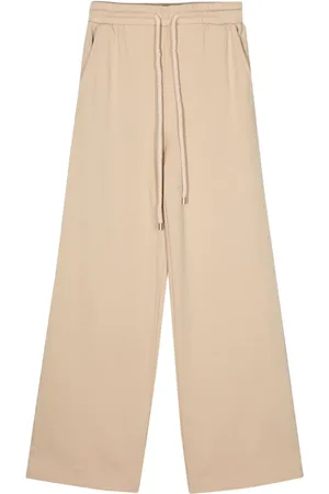 Twin-Set Joggingbukser med broderet logo og brede ben