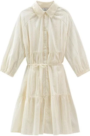 Woolrich Skjortekjole med broderie anglaise