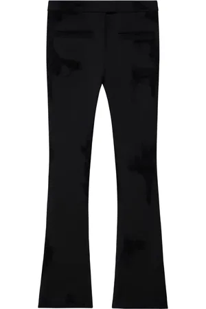 Courrèges Cropped med slank pasform og slitageeffekt