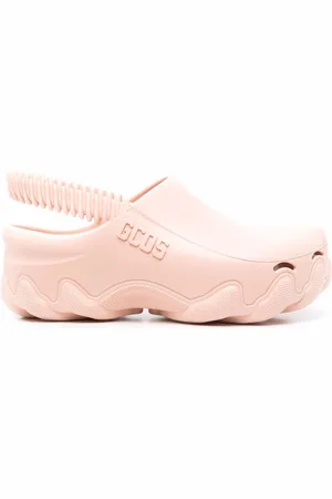 GCDS Logo-prægede Ibex slingback-sko