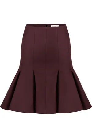 Nina Ricci Nederdel i uld med peplum