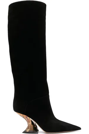 Casadei Knæhøje Elodie 85mm støvler i ruskind
