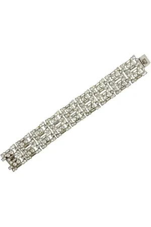 JENNIFER GIBSON JEWELLERY Vintage Art Deco Paste Cocktail Bracelet 1930s
