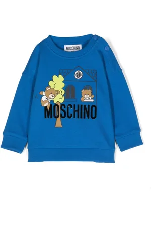 Moschino Sweatshirt med logoapplikation