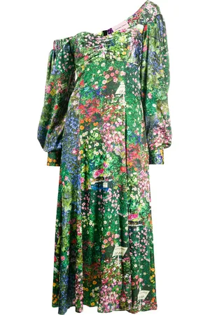 Natasha Zinko Asymmetrisk kjole med blomstertryk