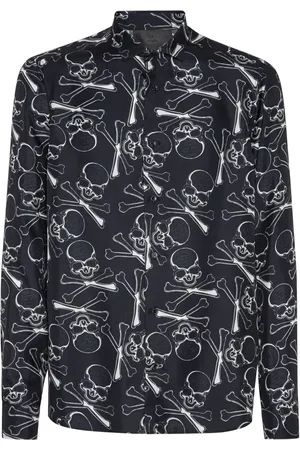 Philipp Plein Skull&Bones silkeskjorte