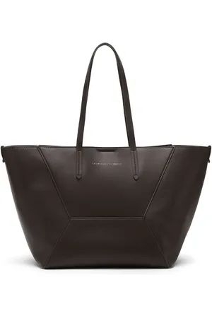 Brunello Cucinelli Lille BC Duo tote i læder