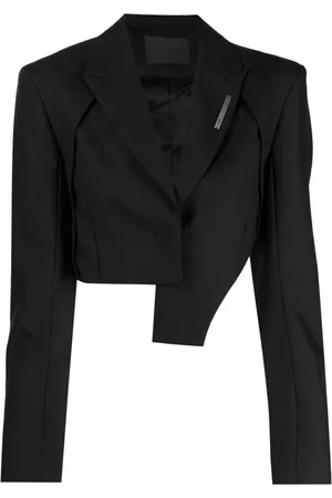 HELIOT EMIL Blazer med logoplade og spidsrevers