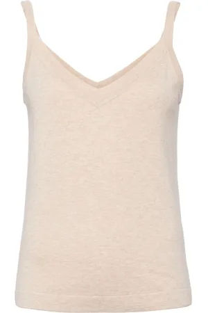N.PEAL Finstrikket camisole-top