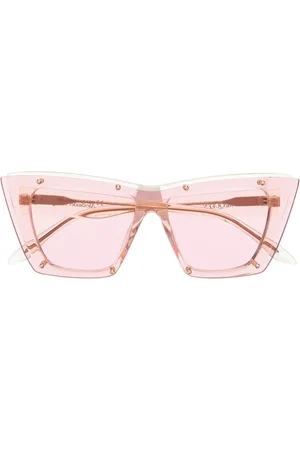 Alexander McQueen Cat eye-solbriller uden stel