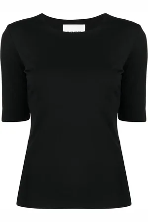 Jil Sander Kortærmet T-shirt med rund hals