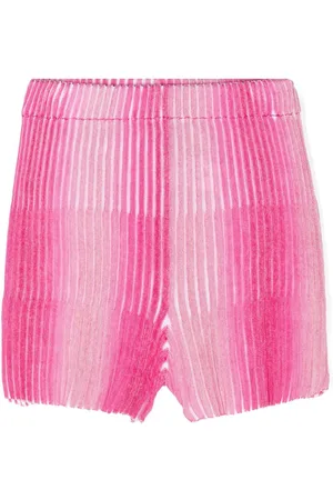 Missoni Ribstrikkede shorts med ombré