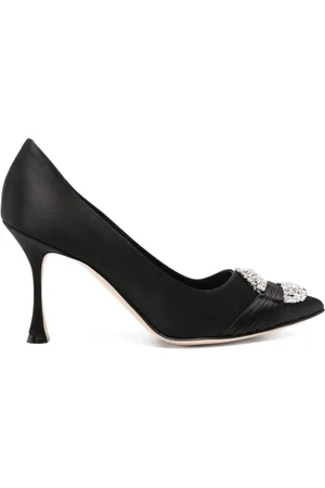 Manolo Blahnik Maida 90mm pumps i ruskind