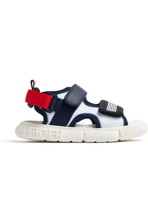 Tommy Hilfiger Sandaler med logoprægning og burrelukning