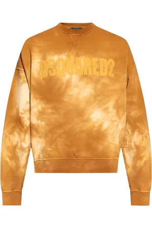 Dsquared2 Sweatshirt med logo- og batiktryk