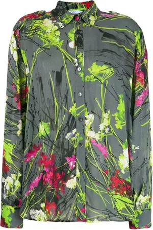 BLUMARINE Skjorte med blomstertryk