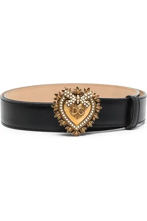 Dolce & Gabbana Devotion-bælte med hjerteformet spænde