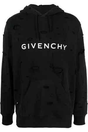 Givenchy Hættetrøje med løbesnor og slitageeffekt